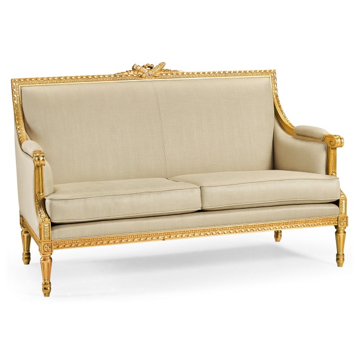 Gold Leaf Two-Seater Sofa