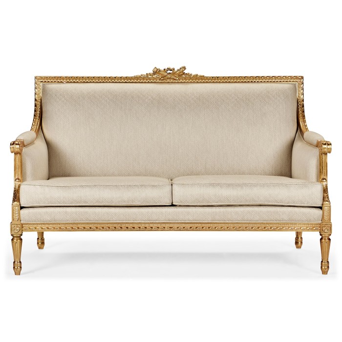 Gold Leaf Two-Seater Sofa