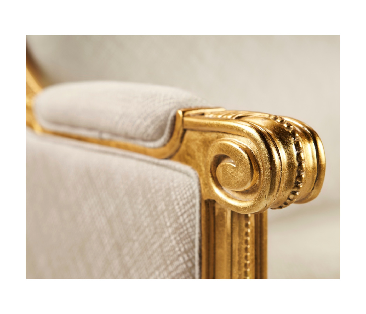 Gold Leaf Two-Seater Sofa