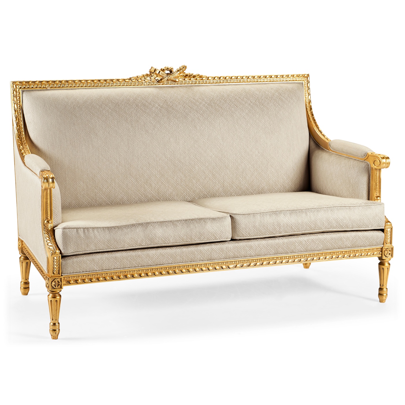 Gold Leaf Two-Seater Sofa