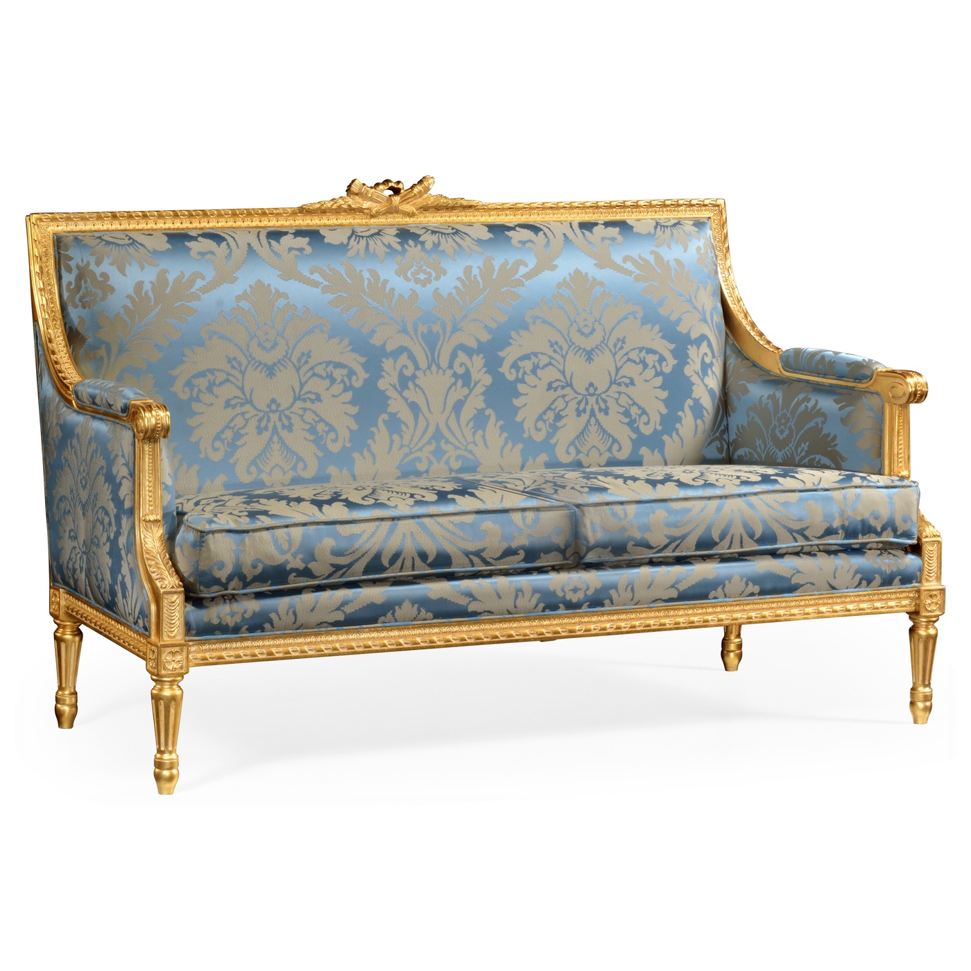 Gold Leaf Two-Seater Sofa