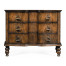 Chest of drawers in rustic walnut