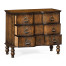 Chest of drawers in rustic walnut