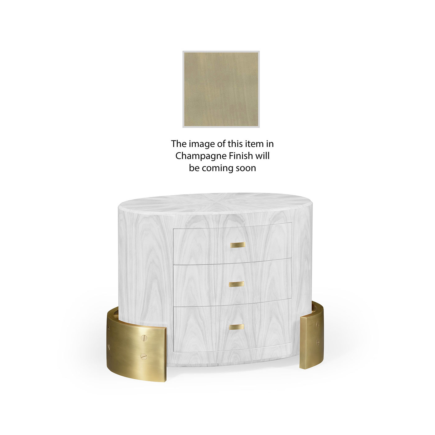 Small oval chest of drawers