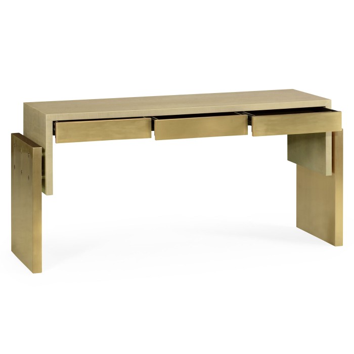 Contemporary console table with drawers