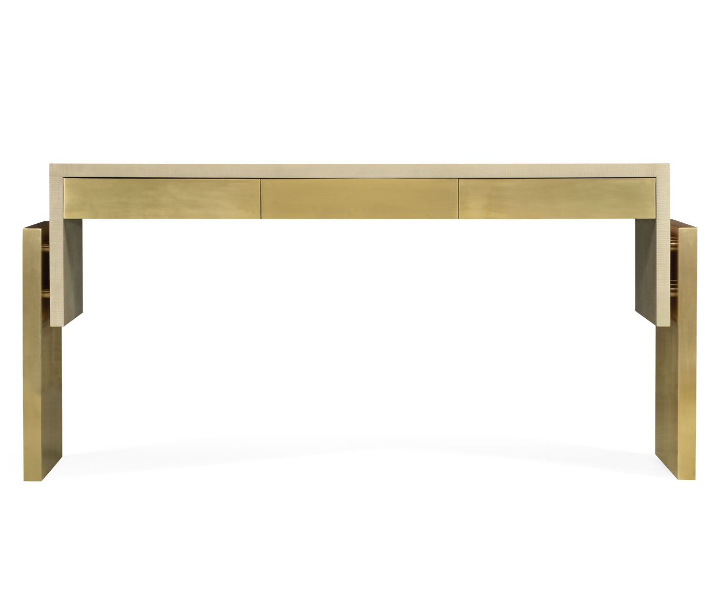 Contemporary console table with drawers