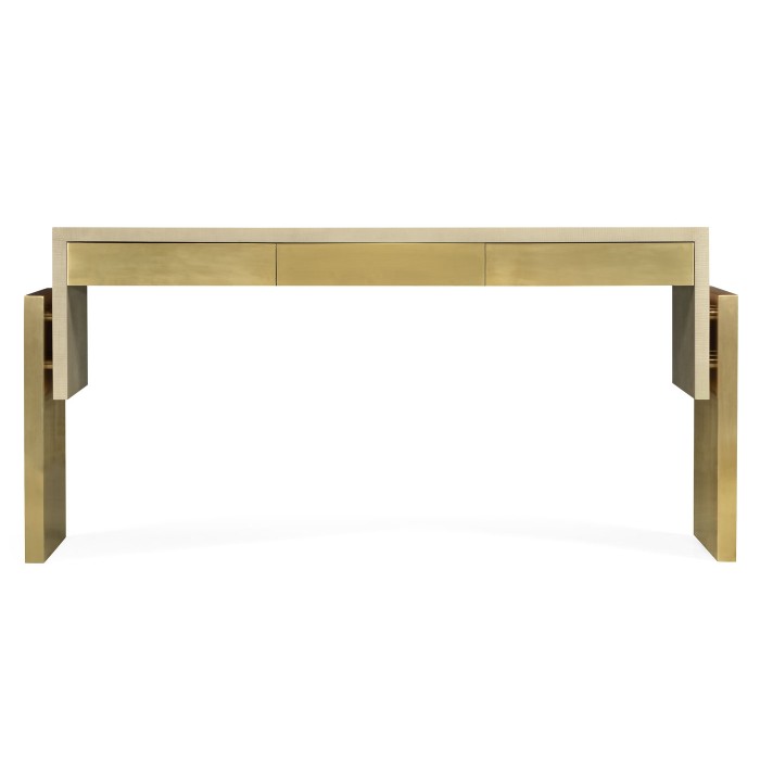 Contemporary console table with drawers