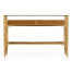 Architects Console Table with Drawers Ang Glass Top