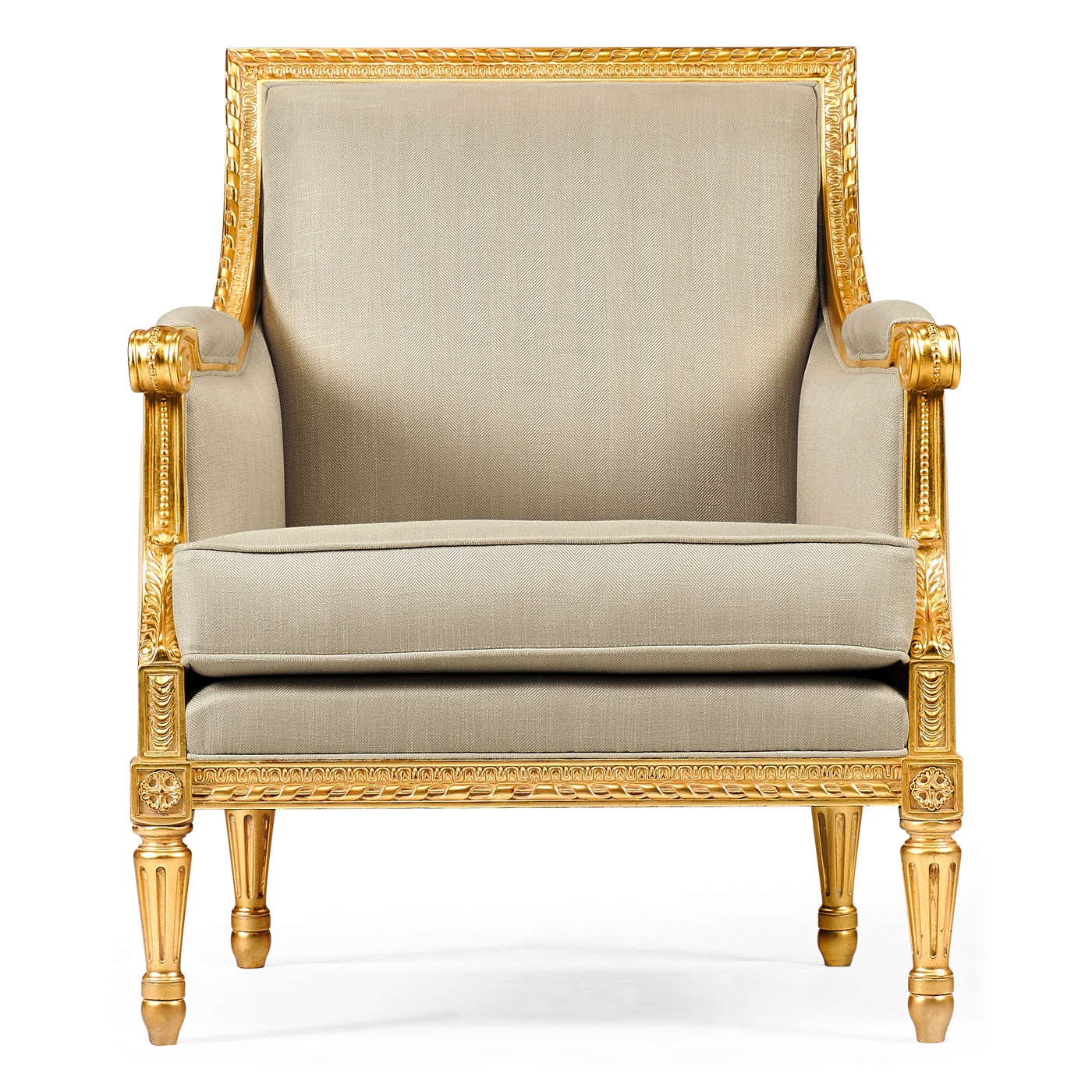 Antique Gold-leaf Occasional Chair