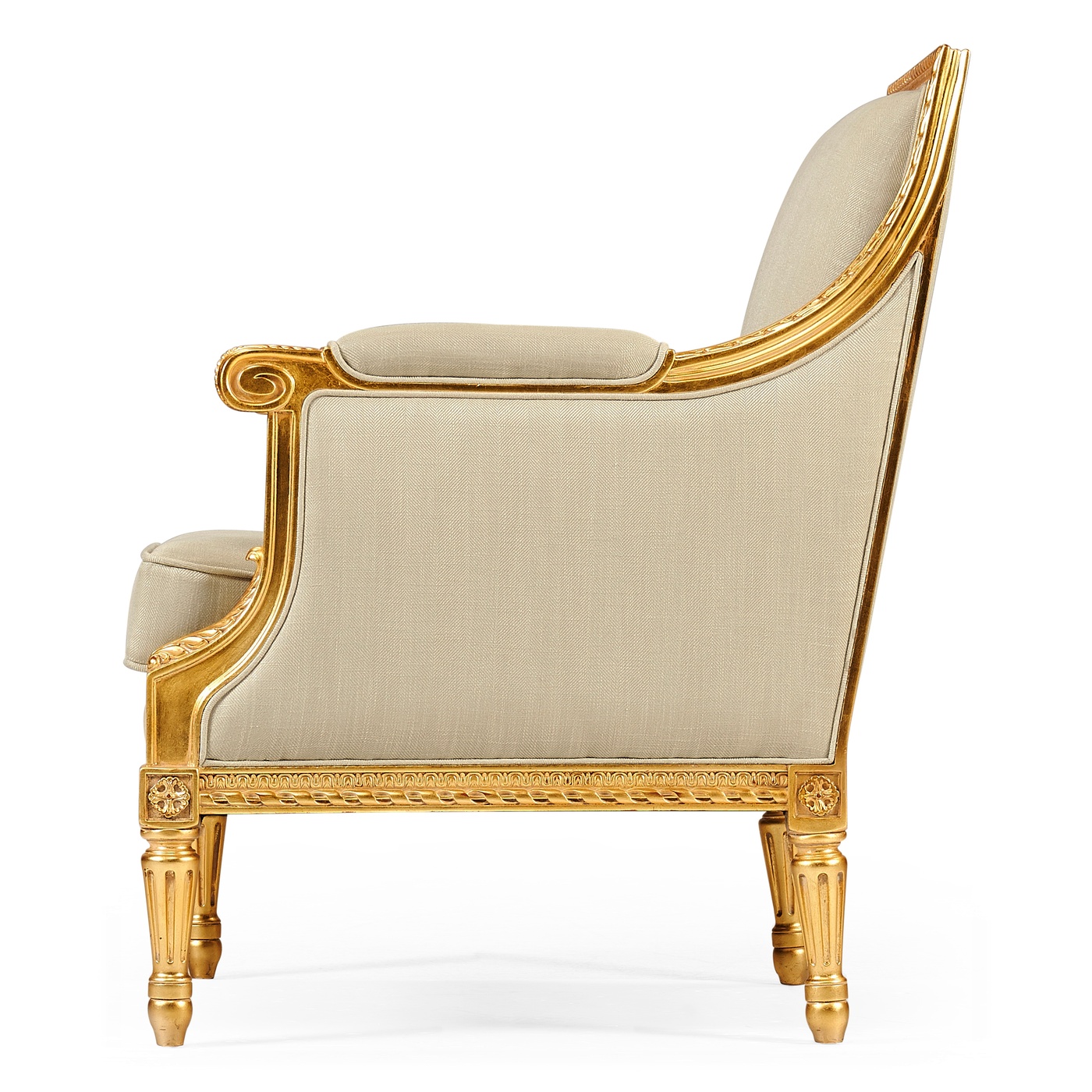 Antique Gold-leaf Occasional Chair