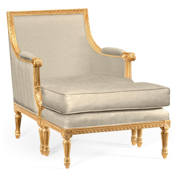 Antique Gold-leaf Occasional Chair