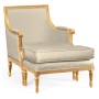 Antique Gold-leaf Occasional Chair