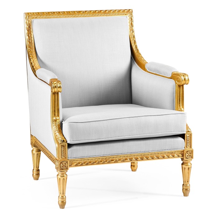 Antique Gold-leaf Occasional Chair