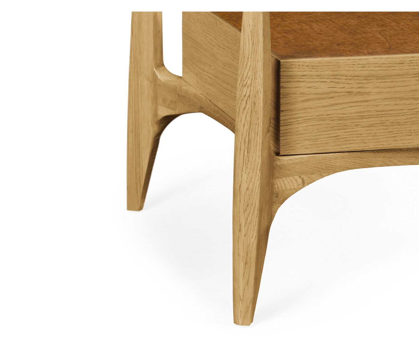 Architects Cocktail Table with Drawers and Glass Top