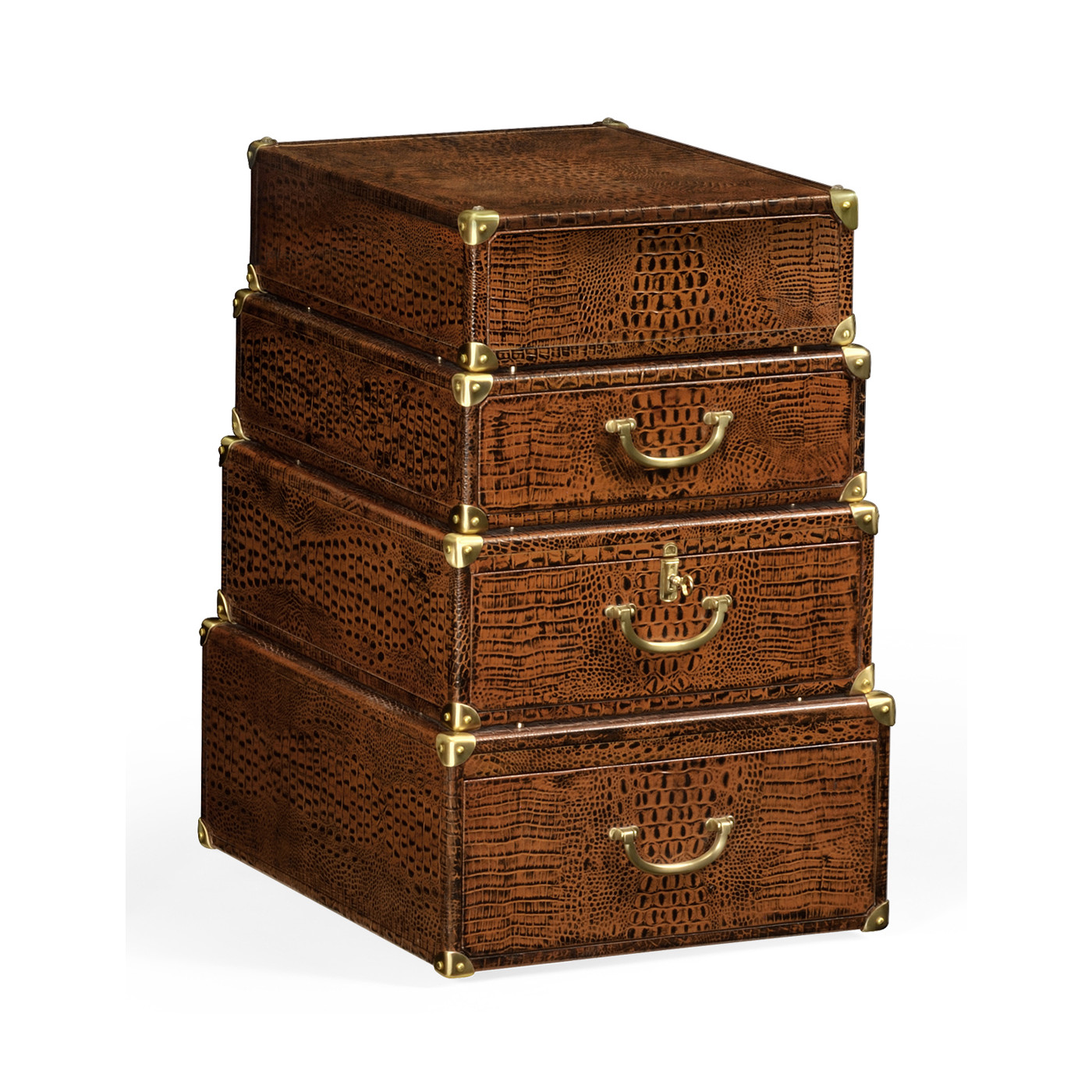 Choc faux Croc valise table