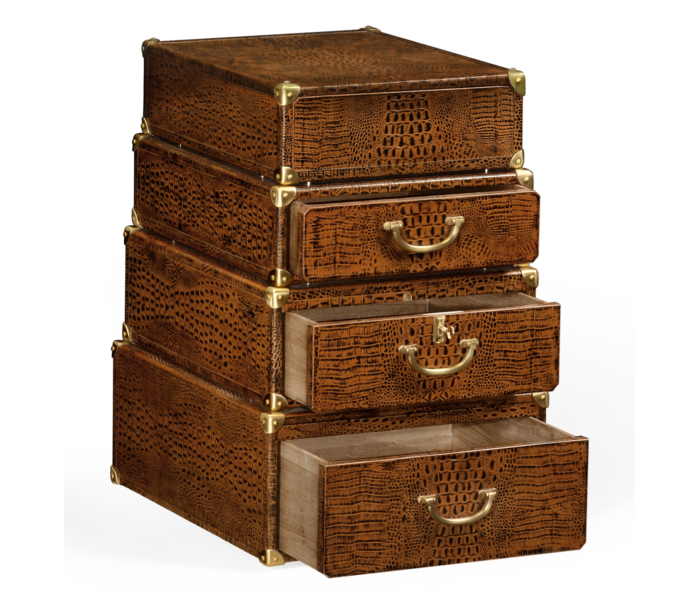 Choc faux Croc valise table