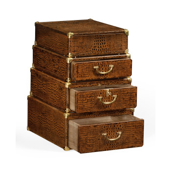 Choc faux Croc valise table