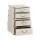 Great White faux Croc valise table