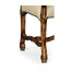 Upholstered Arm Chair in Rustic Walnut