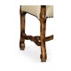 Upholstered Arm Chair in Rustic Walnut