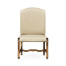 Upholstered side chair in Rustic Walnut