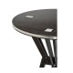 Architectural Circular Black Mocha Oak Bar Table 36