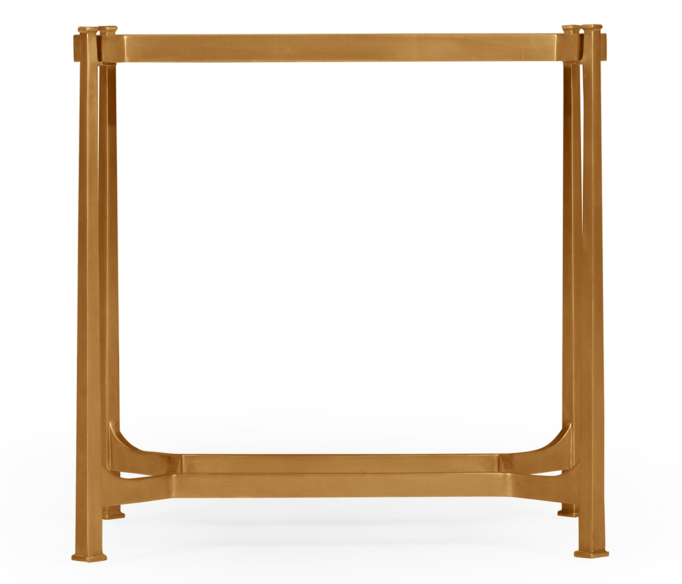 Gilded rectangular side table