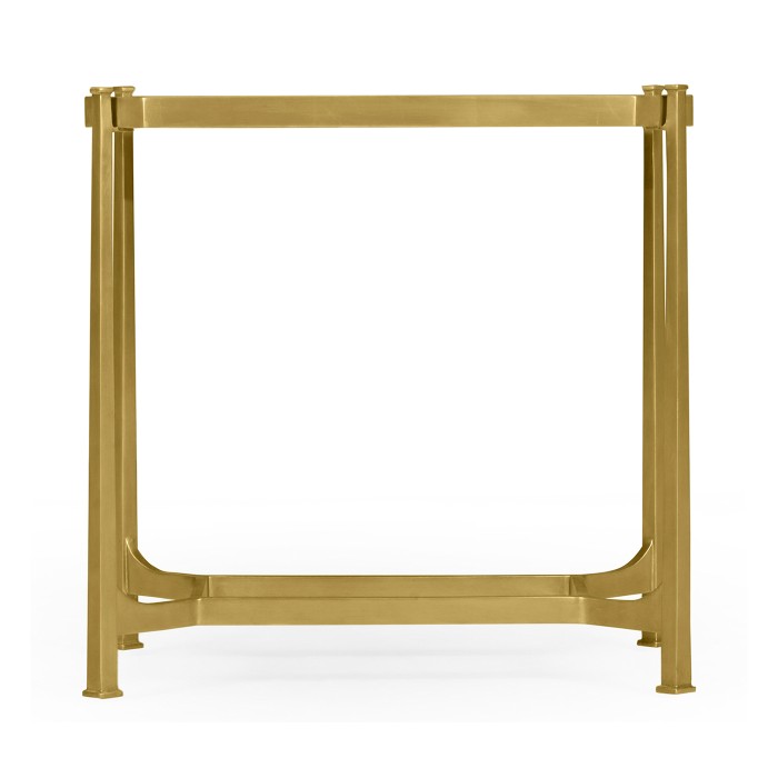 Gilded rectangular side table