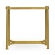 Gilded rectangular side table