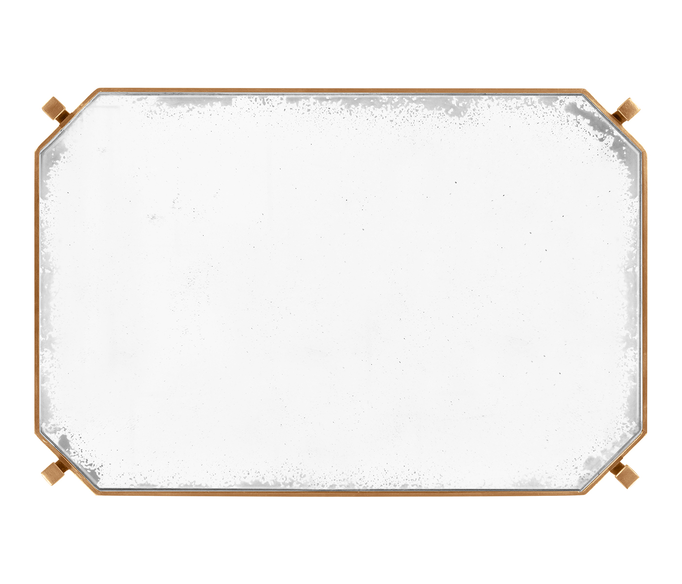 Gilded rectangular side table