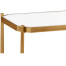 Gilded rectangular side table