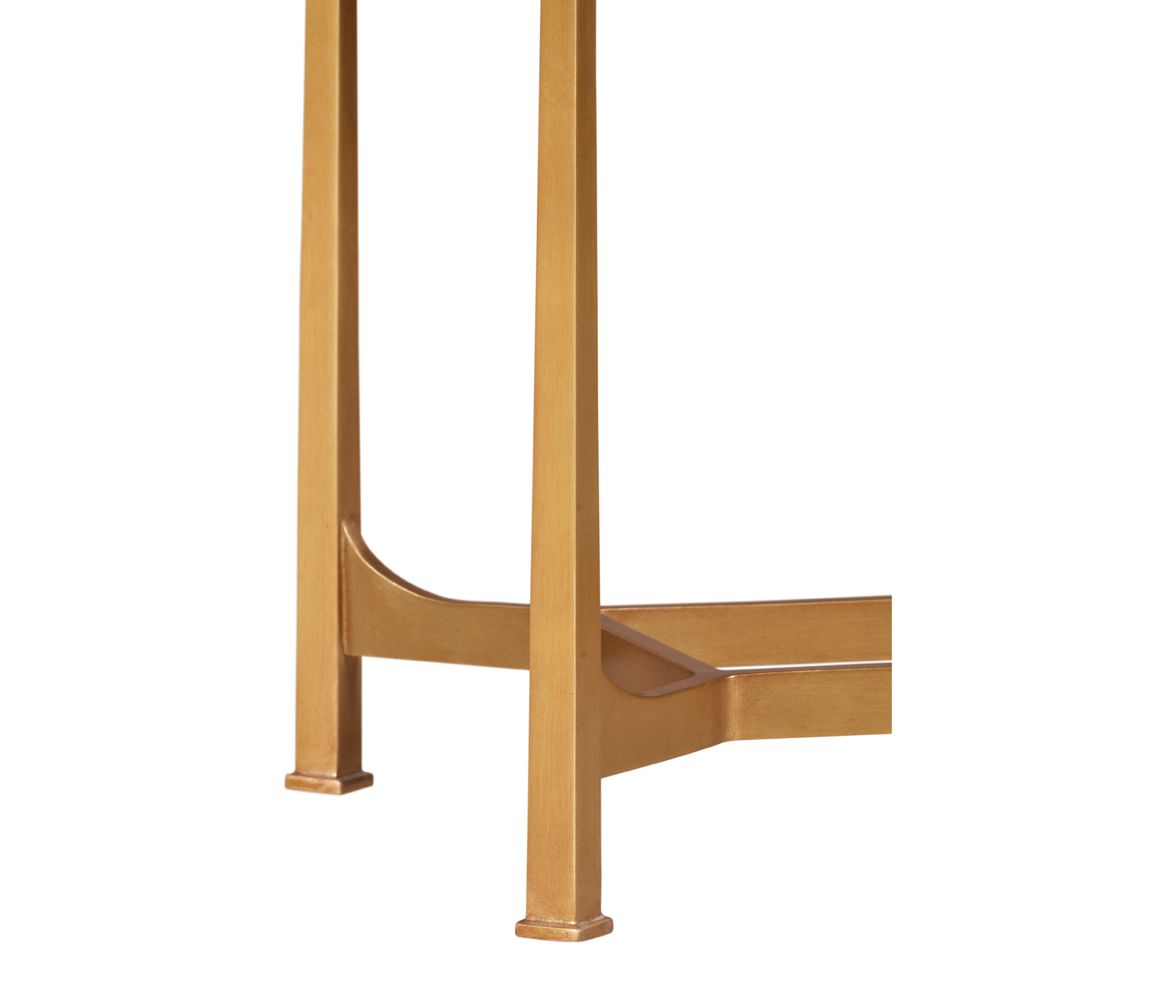 Gilded rectangular side table