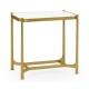 Gilded rectangular side table