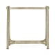 Silver rectangular side table