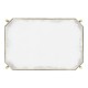 Silver rectangular side table