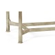 Silver rectangular side table