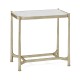 Silver rectangular side table