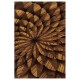 Feather Inlay & Stainless Steel Round Side Table