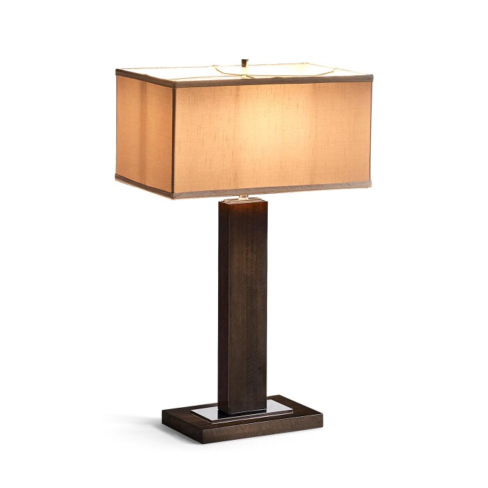 Black Eucalyptus Rectangular Table Lamp