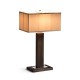 Black Eucalyptus Rectangular Table Lamp
