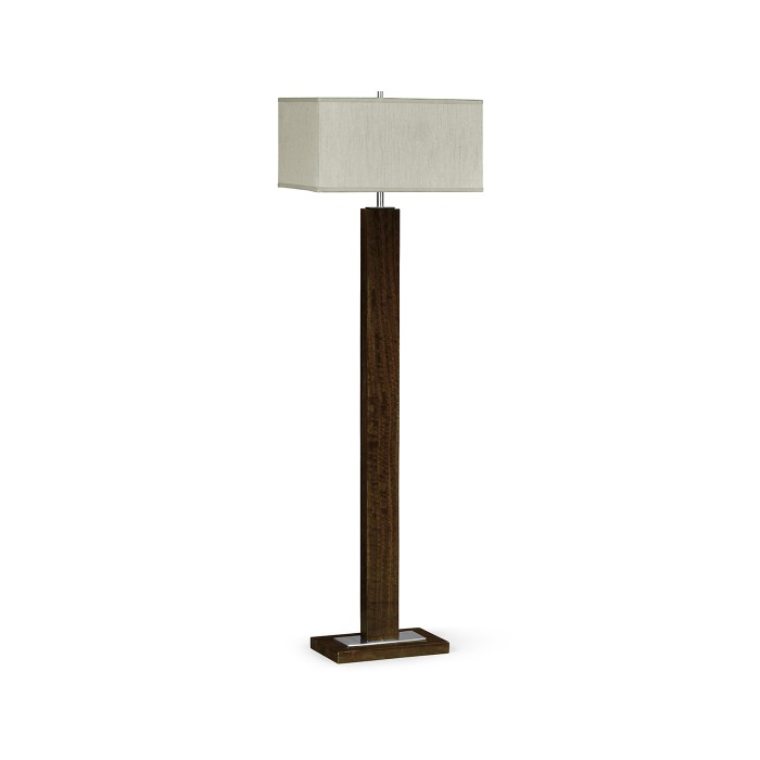 Black Eucalyptus Rectangular Floor Lamp