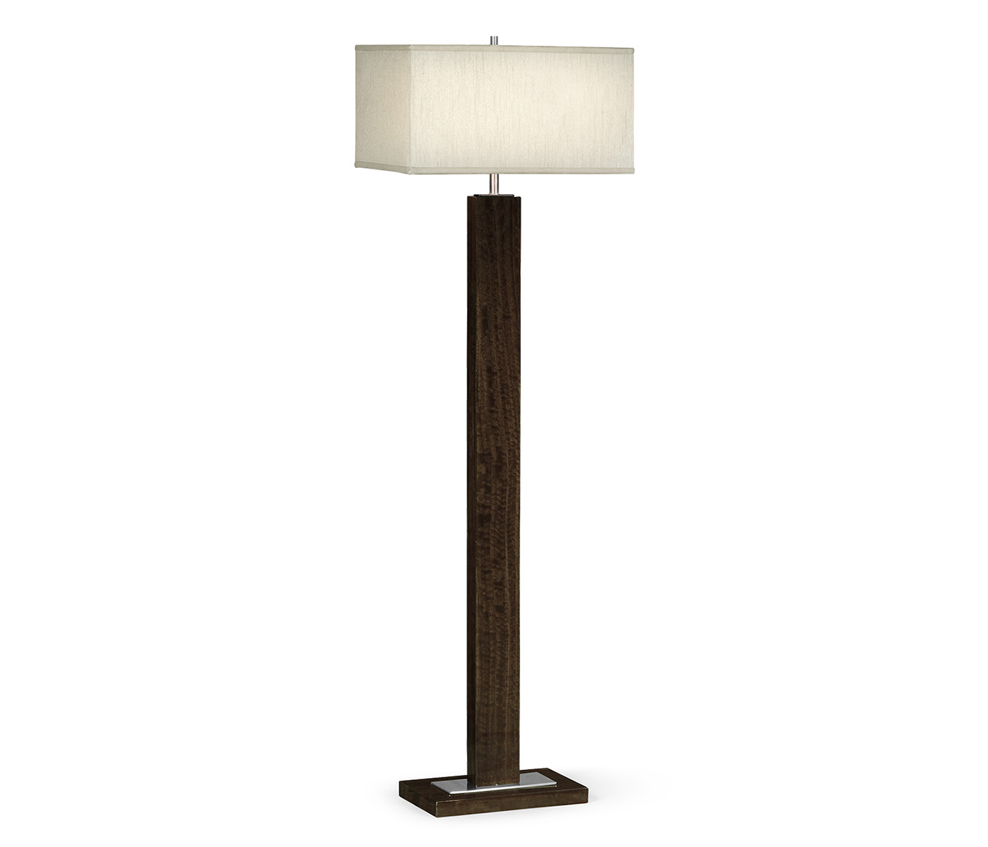 Black Eucalyptus Rectangular Floor Lamp