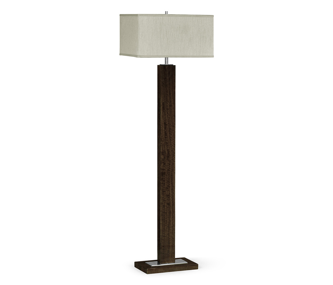 Black Eucalyptus Rectangular Floor Lamp
