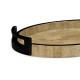 Large Elliptical Tray in Brown Brick Eggshell