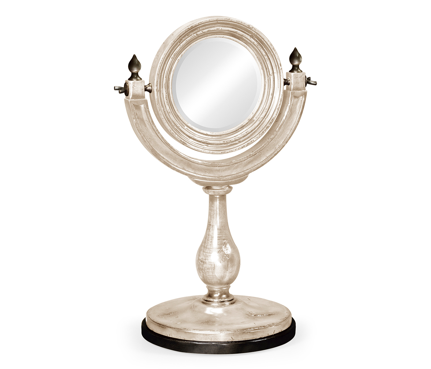 Small rotating mirror in Limed Acacia