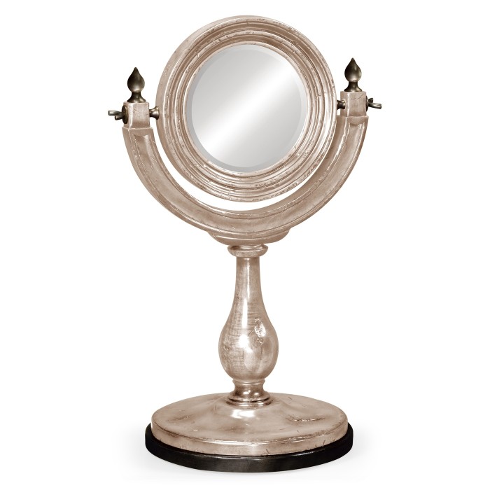 Small rotating mirror in Limed Acacia