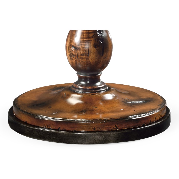 Small rotating mirror in Rustic Walnut