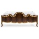 High Lustre Mahogany & Gilded UK King Bed