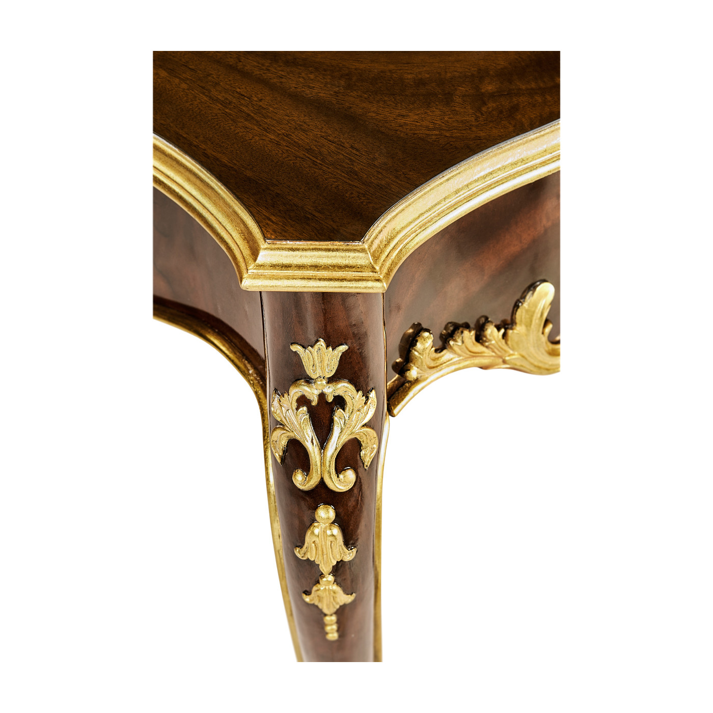 End table with gilt carved detailling