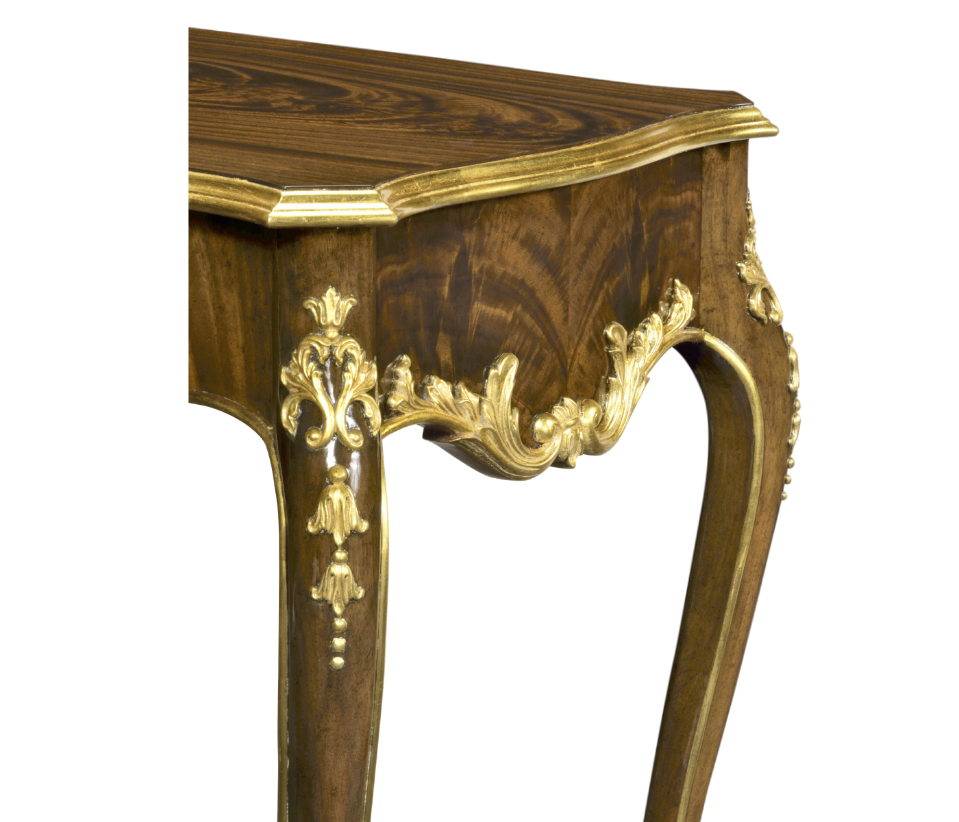 End table with gilt carved detailling